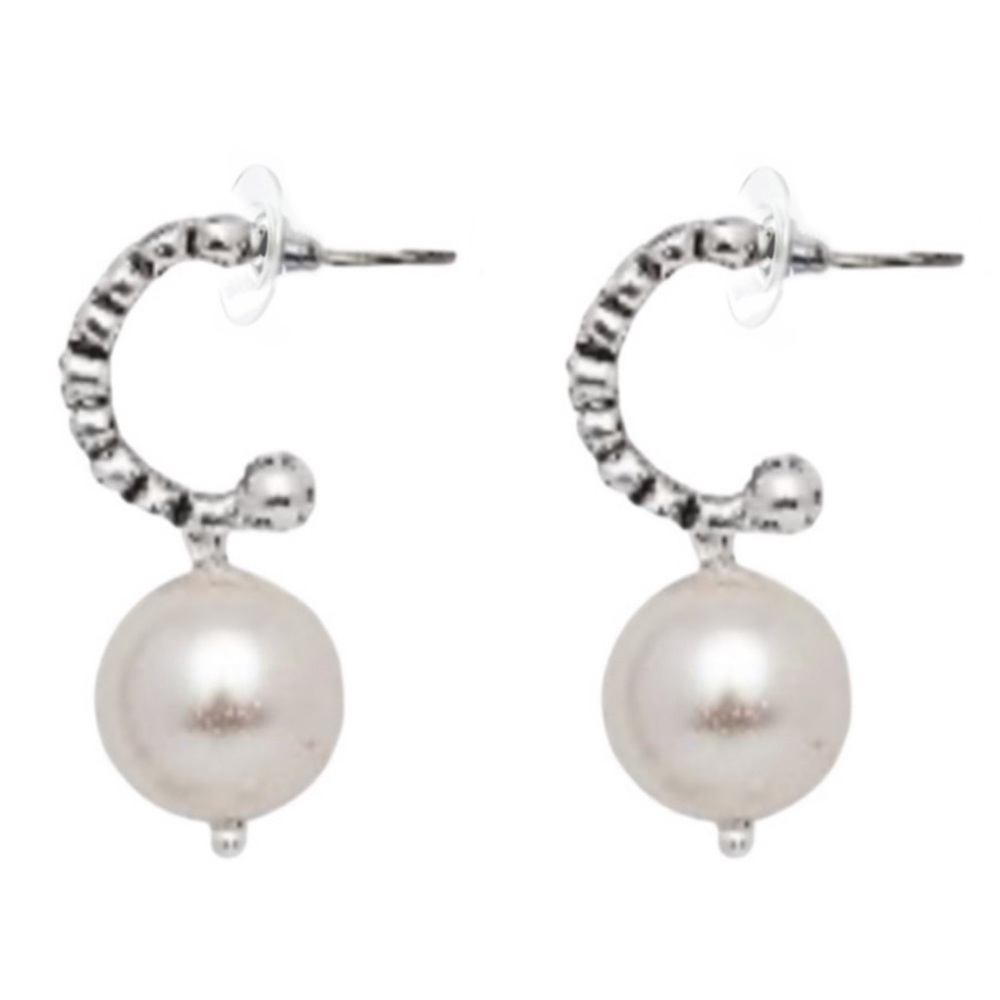 PREMIER DESIGNS • Girl’s Best Friend Four Way Style Earrings Huggie Hoops - Picture 2 of 9